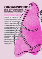 Vorschau - Unterrichtsreihen - Organspende - eine differenzierte Unterrichtseinheit - Deckblatt