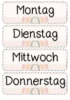 Vorschau - Poster - Klassenkalender für einen strukturierten Schulalltag - Seite 2