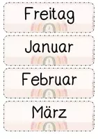 Vorschau - Poster - Klassenkalender für einen strukturierten Schulalltag - Seite 3