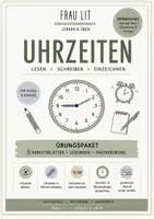 Vorschau - Arbeitsblätter - Uhrzeiten – Übungspaket Grundschule | Arbeitsblätter mit Lösungen - Deckblatt