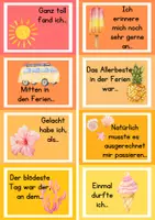 Vorschau - Bildkarten - Ferien-Erzählkärtchen – 24 kreative Sprechanlässe zum Ferienrückblick - Seite 2