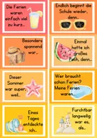 Vorschau - Bildkarten - Ferien-Erzählkärtchen – 24 kreative Sprechanlässe zum Ferienrückblick - Seite 3