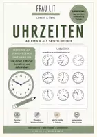 Vorschau - Arbeitsblätter - Uhrzeiten ablesen & als Satz schreiben | Grundschule - Deckblatt