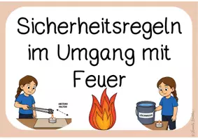 Vorschau - Experimente - Sicherheitsregeln im Umgang mit Feuer - Seite 1