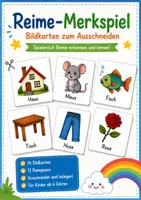 Vorschau - Spiele - Reime-Merkspiel Deutsch – 24 Bildkarten zum Ausschneiden | Grundschule - Deckblatt