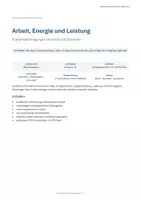 Vorschau - Unterrichtsreihen - Arbeit, Energie & Leistung – Energieerhaltung, Wirkungsgrad & Treppenexperiment | Physik Klasse 8–10 - Seite 1