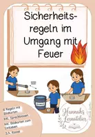Vorschau - Experimente - Sicherheitsregeln im Umgang mit Feuer - Deckblatt