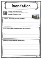 Aperçu - Inclusion - Inondation – Fiche : texte à trous, compréhension orale et mots mêlés - Page 3