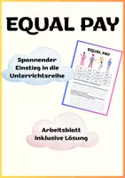 Vorschau - Unterrichtsreihen - Equal Pay / Gender Pay Gap - Deckblatt