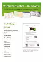 Vorschau - Arbeitsblätter - Ausbildungsvertrag (6 ABs + 4 Einstiege + Karteikarten + Lösungen) - Deckblatt