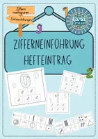 Vorschau - Arbeitsblätter - Zifferneinführung Hefteintrag - Deckblatt