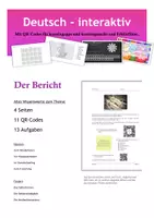 Vorschau - Arbeitsblätter - Der Bericht - Form und Inhalt (6 ABs + Lösungen) - Deckblatt