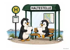 Vorschau - Poster - Haltestelle - Klassentier Pinguin - Seite 1