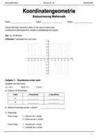 Vorschau - Arbeitsblätter - Koordinatengeometrie Basisscreening Klasse 9–10 - Deckblatt