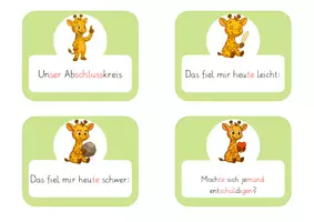 Vorschau - Bildkarten - Abschlusskreis für die Giraffenklasse - Deckblatt