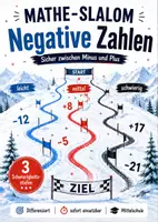 Vorschau - Arbeitsblätter - Negative Zahlen - 3 Schwierigkeiten - Weihnachten - Deckblatt
