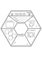 Vorschau - Arbeitsblätter - Steckbrief - das bin ich - in Bienenwaben Form - Seite 1