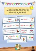 Vorschau - Bildkarten - Moderationsfächer Morgenkreis mit und ohne Silbenschrift - Deckblatt