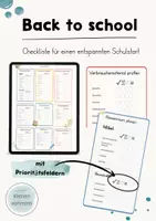 Vorschau - Anderer Materialtyp - Back to school - Deine Checkliste für das neue Schuljahr - Deckblatt