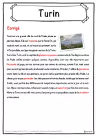 Aperçu - Inclusion - Turin – Fiche : texte à trous, compréhension orale et mots mêlés - Page 2