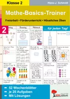 Vorschau - Arbeitsblätter - Mathe-Basics-Trainer Klasse 2 | Grundschule Häusliches Üben | Grundlagentraining für jeden Tag | 52 Wochenblätter mit 20 Aufgaben | differenzierte Arbeitsblätter Kopiervorlagen mit Lösungen - Deckblatt