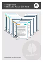 Vorschau - Arbeitsblätter - Naturgewalten - Tektonische Platten (mit Differenzierung) - Deckblatt