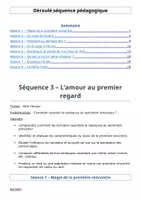 Aperçu - Préparation de séquence / Séquence complète - Séquence 3 - L'amour au premier regard - Page de couverture