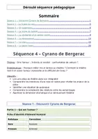 Aperçu - Préparation de séquence / Séquence complète - Séquence 4 - Cyrano de Bergerac - Page de couverture