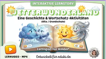 Vorschau - Präsentationen/Tafelbilder - The Four Weather Friends - Story Video - Deckblatt