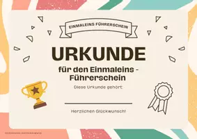 Vorschau - Arbeitsblätter - Einmaleins-Führerschein mit Urkunde - Seite 3