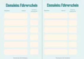 Vorschau - Arbeitsblätter - Einmaleins-Führerschein mit Urkunde - Seite 2