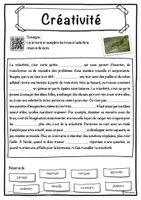 Aperçu - Inclusion - Créativité – Fiche : texte à trous, compréhension orale et mots mêlés - Page 1