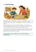 Vorschau - Arbeitsblätter - Sachunterricht - Sachtexte Klasse 2: Werkzeuge, Maschinen, Papier, Holz, Kunststoff - Seite 2