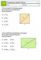 Vorschau - Arbeitsblätter - Übungsaufgaben zum Satz des Pythagoras - Seite 3