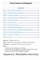 Aperçu - Préparation de séquence / Séquence complète - Séquence 6 - Mirandoline mène le jeu - Page de couverture