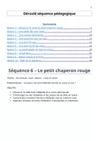 Aperçu - Préparation de séquence / Séquence complète - Séquence 6 - Le petit chaperon rouge - Page de couverture