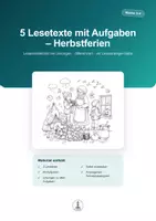 Vorschau - Arbeitsblätter - Herbst & Ernte | Leseverständnis Klasse 3–4 | Materialpaket - Seite 1