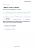 Vorschau - Unterrichtsreihen - Elektrische Stromkreise – Spannung, Stromstärke, Widerstand & Leistung | Physik Klasse 8–10 - Seite 1