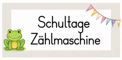 Vorschau - Poster - Schultage Zähler - Schultagezählmaschiene - Deckblatt