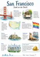 Vorschau - Arbeitsblätter - Lernposter + Arbeitsblätter "San Francisco" + Lösung & MP3 + Mindmap + Infografik - Deckblatt