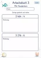 Vorschau - Arbeitsblätter - Halbschriftlich dividieren | Mathematik Klasse 4 | 10 Arbeitsblätter als PDF - Seite 3