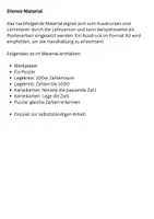 Vorschau - Arbeitsblätter - Dienes Material, Material für Posten + Dossier - Seite 1