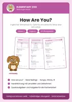 Vorschau - Arbeitsblätter - Englisch Klasse 3: How Are You? – Gefühle auf Englisch - Deckblatt