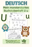 Vorschau - Arbeitsblätter - Mein monsterstarkes Buchstabenheft U u - Deckblatt