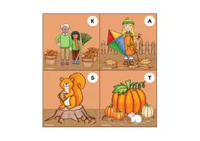 Vorschau - Arbeitsblätter - Herbst Lesespaziergang (4fach differenziert) / Klasse 1-4 - Seite 1
