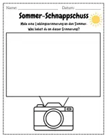 Vorschau - Arbeitsblätter - Vertretungsstunde - Schnappschuss malen - Deckblatt