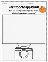 Vorschau - Arbeitsblätter - Vertretungsstunde - Schnappschuss malen - Seite 1