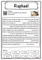 Aperçu - Inclusion - Raphaël – Fiche : texte à trous, compréhension orale et mots mêlés - Page 1
