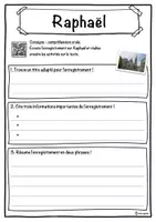 Aperçu - Inclusion - Raphaël – Fiche : texte à trous, compréhension orale et mots mêlés - Page 3
