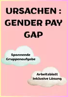 Vorschau - Arbeitsblätter - Ursachenpuzzle Gender Pay Gap - Deckblatt